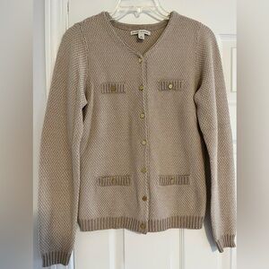Banana Republic Cardigan with Gold Detail